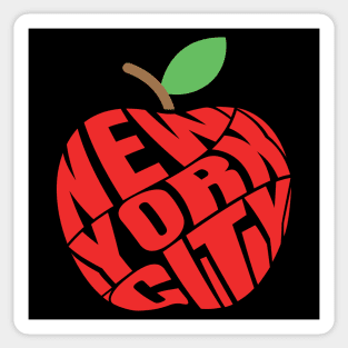 Red Apple New York City Sticker